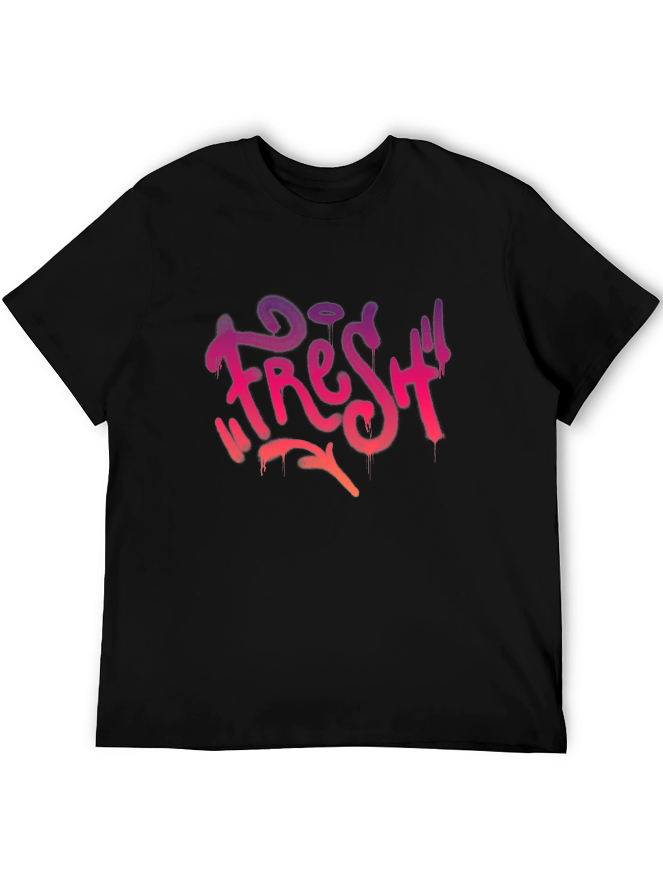 Fresh Graphic Tee - Urban Style Black T-Shirt