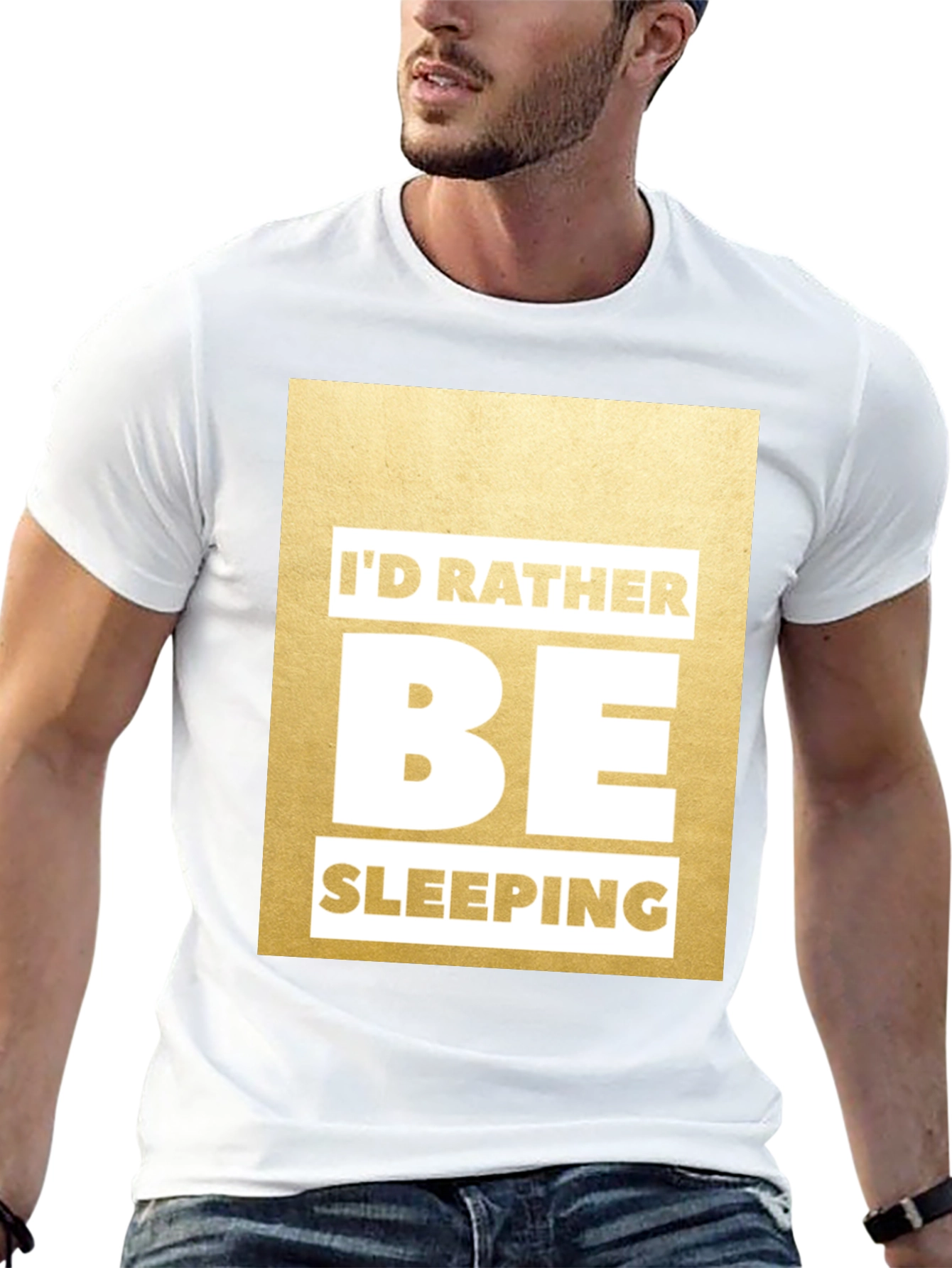 Funny Id Rather Be Sleeping Graphic Tee