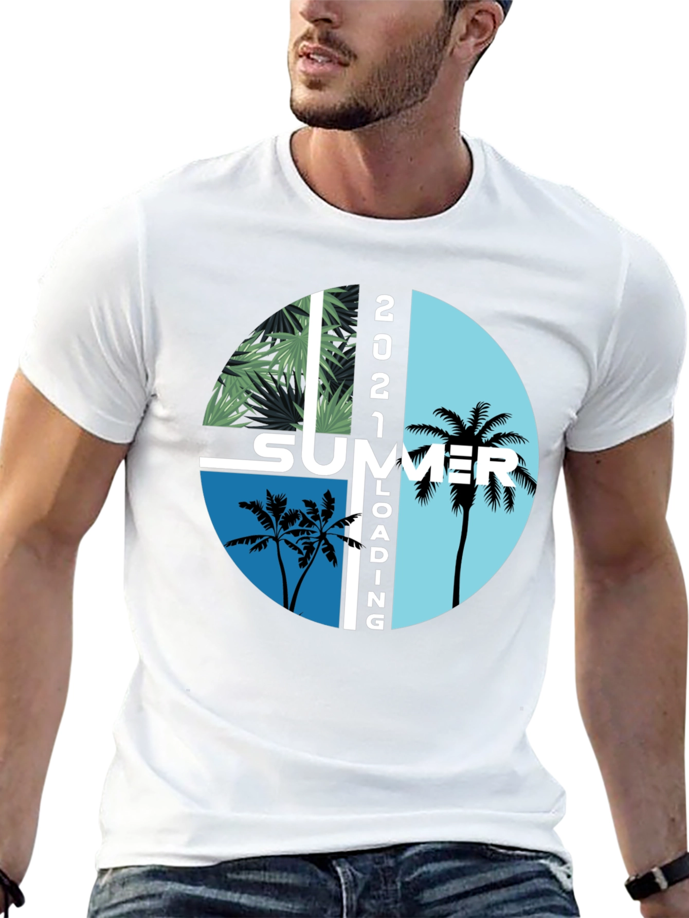 Summer Loading 2021 Graphic T-Shirt - Stylish Black Tee