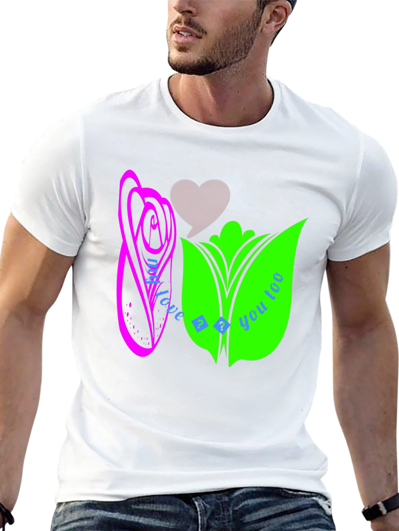 Modern Graphic Tee - Love Theme