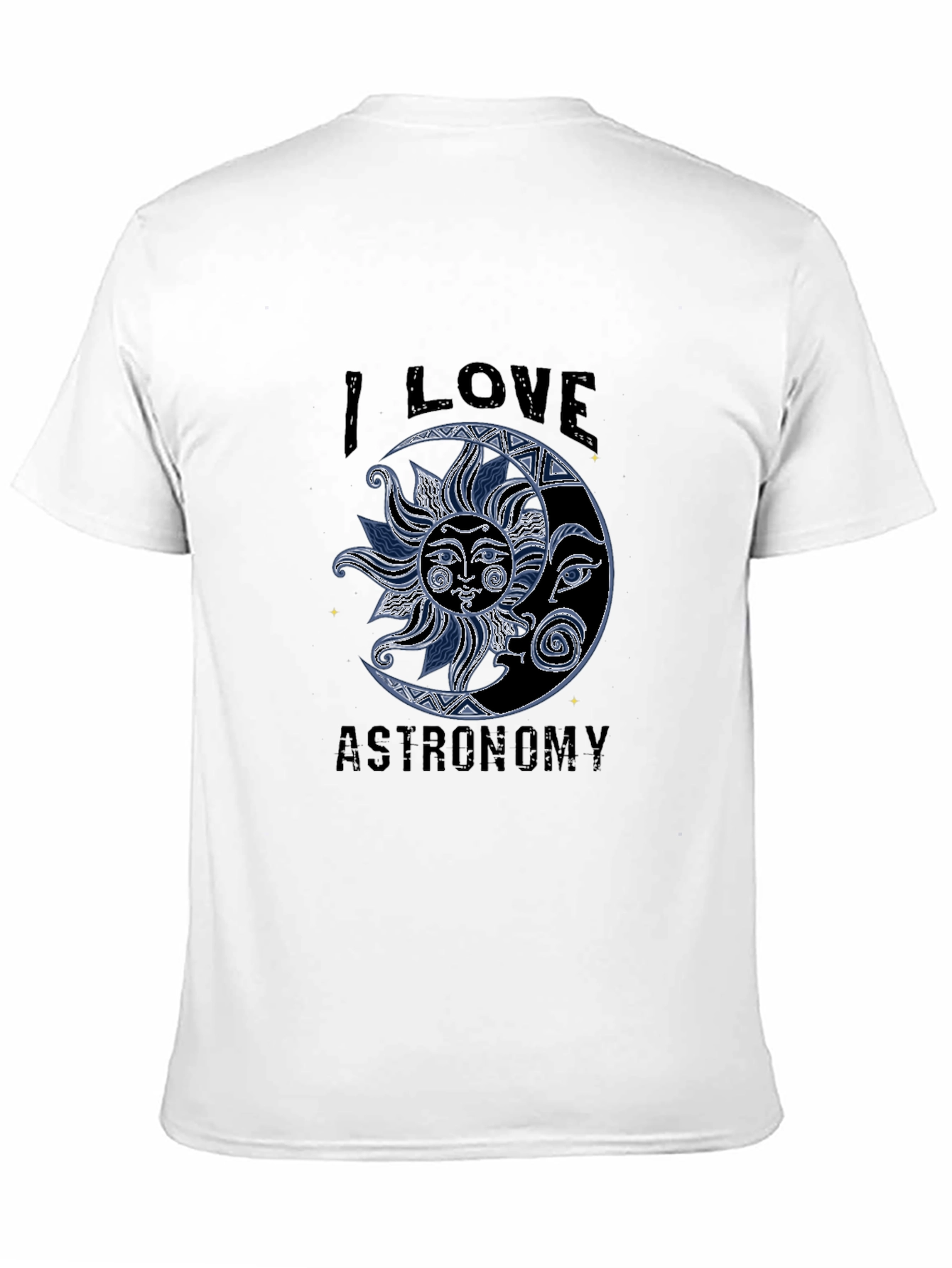 I Love Astronomy Sun and Moon Graphic T-Shirt