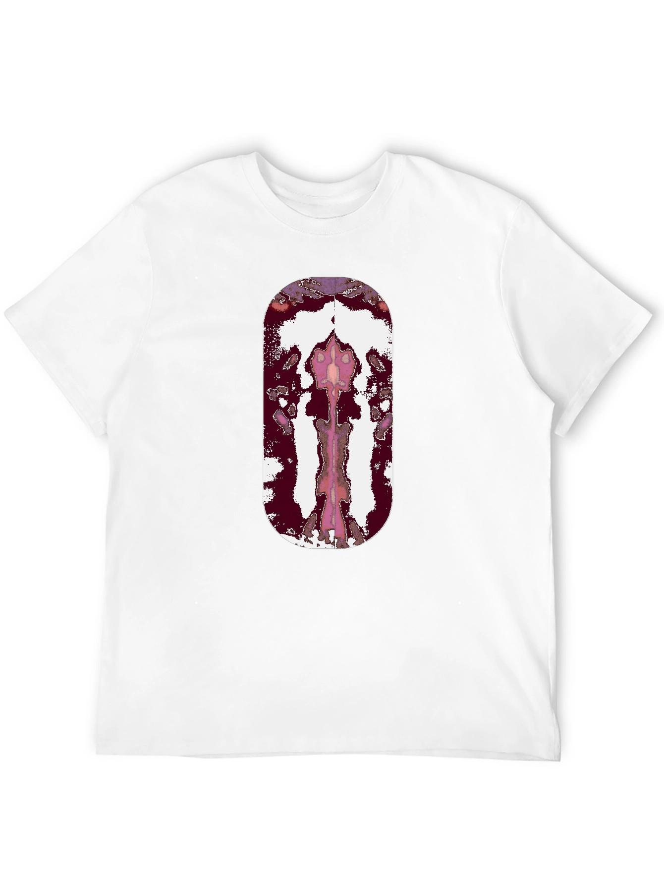 Abstract Rorschach Inspired Graphic Tee - Black