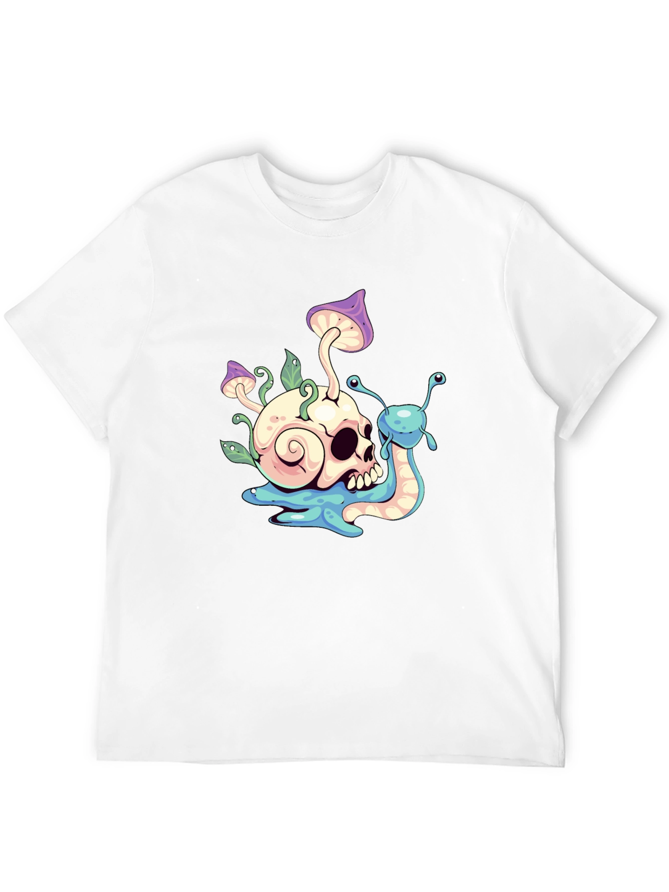 Skull Snail Graphic T-Shirt