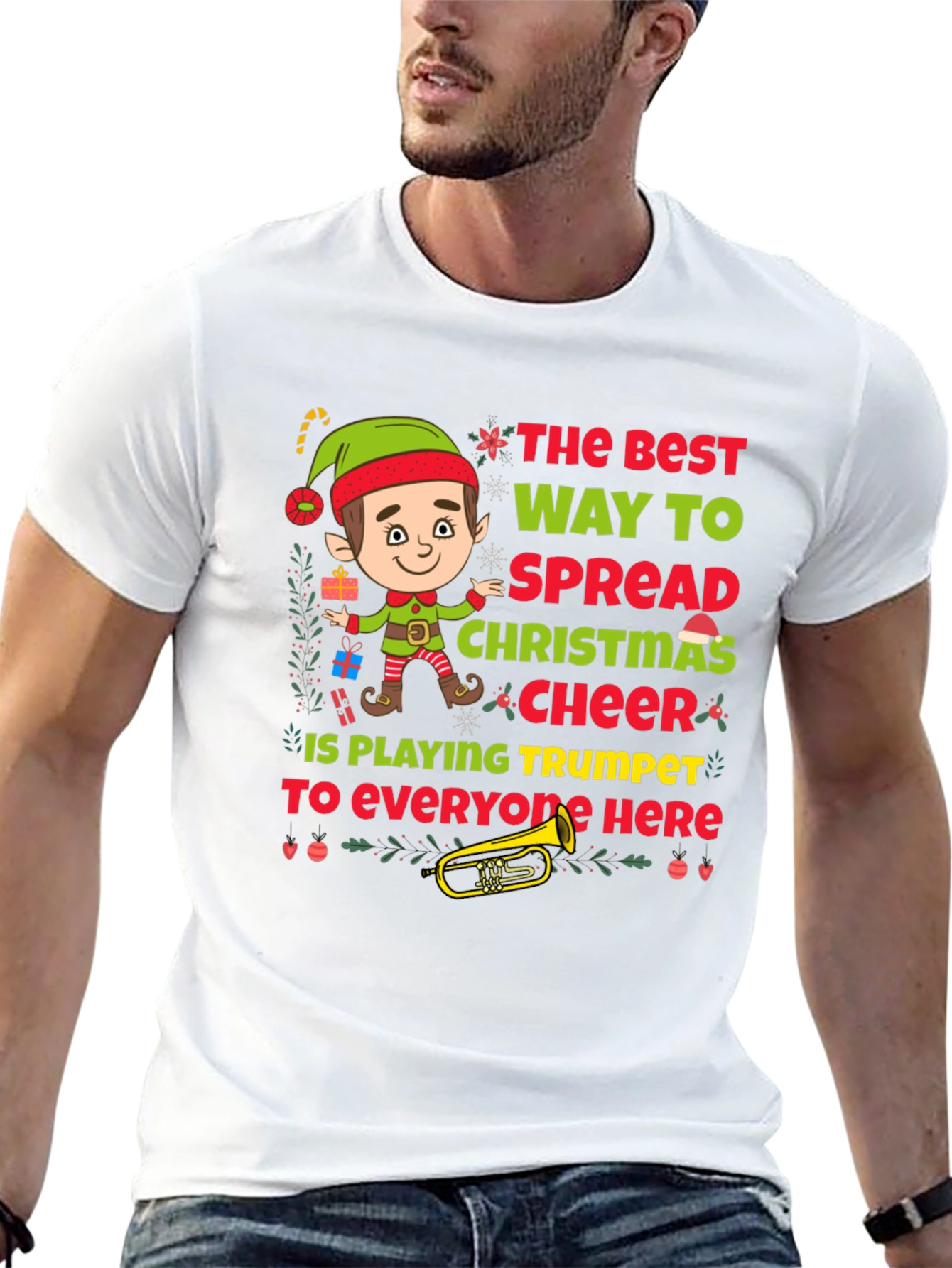 Christmas Trumpet Elf T-Shirt