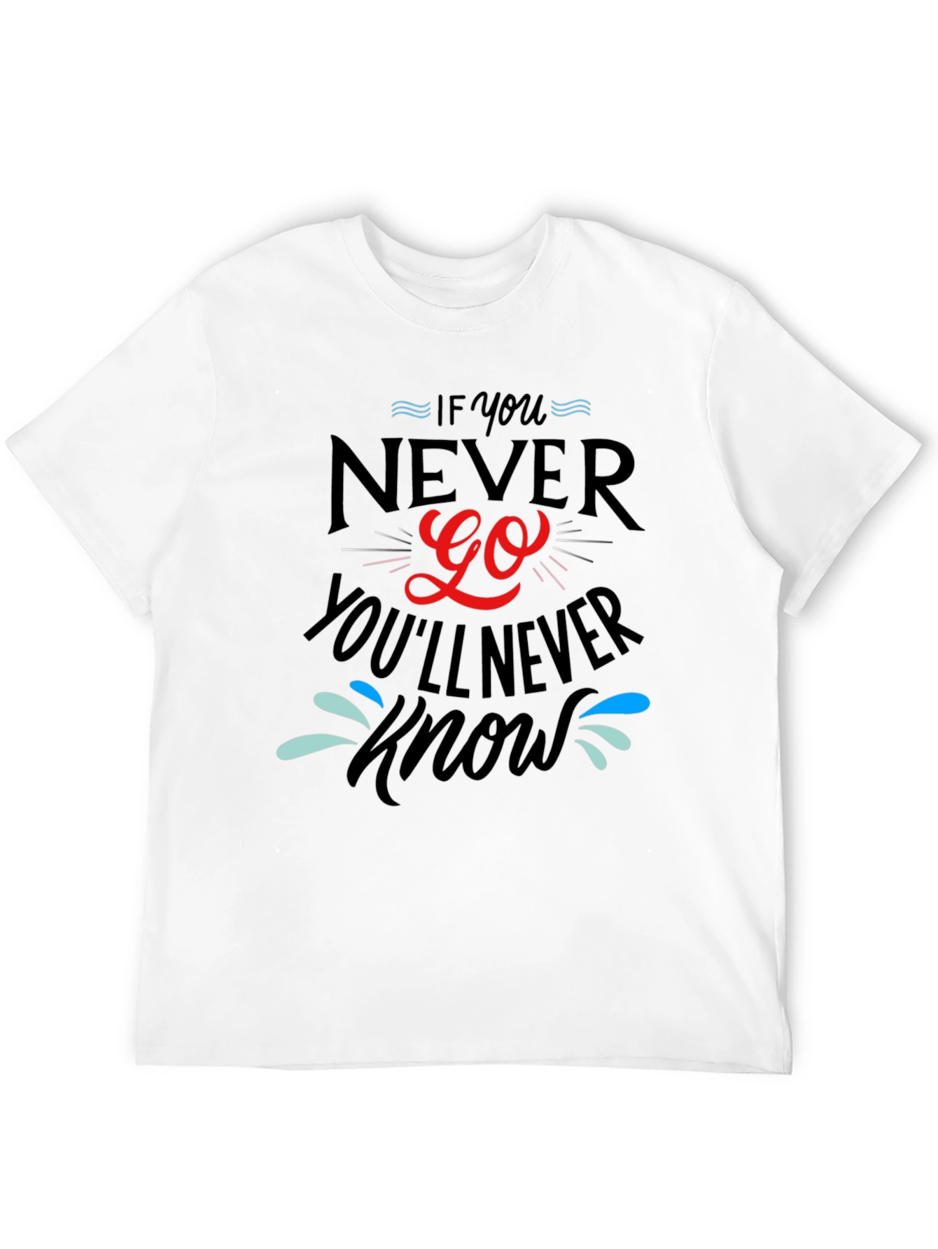 Never Go Black Graphic T-Shirt