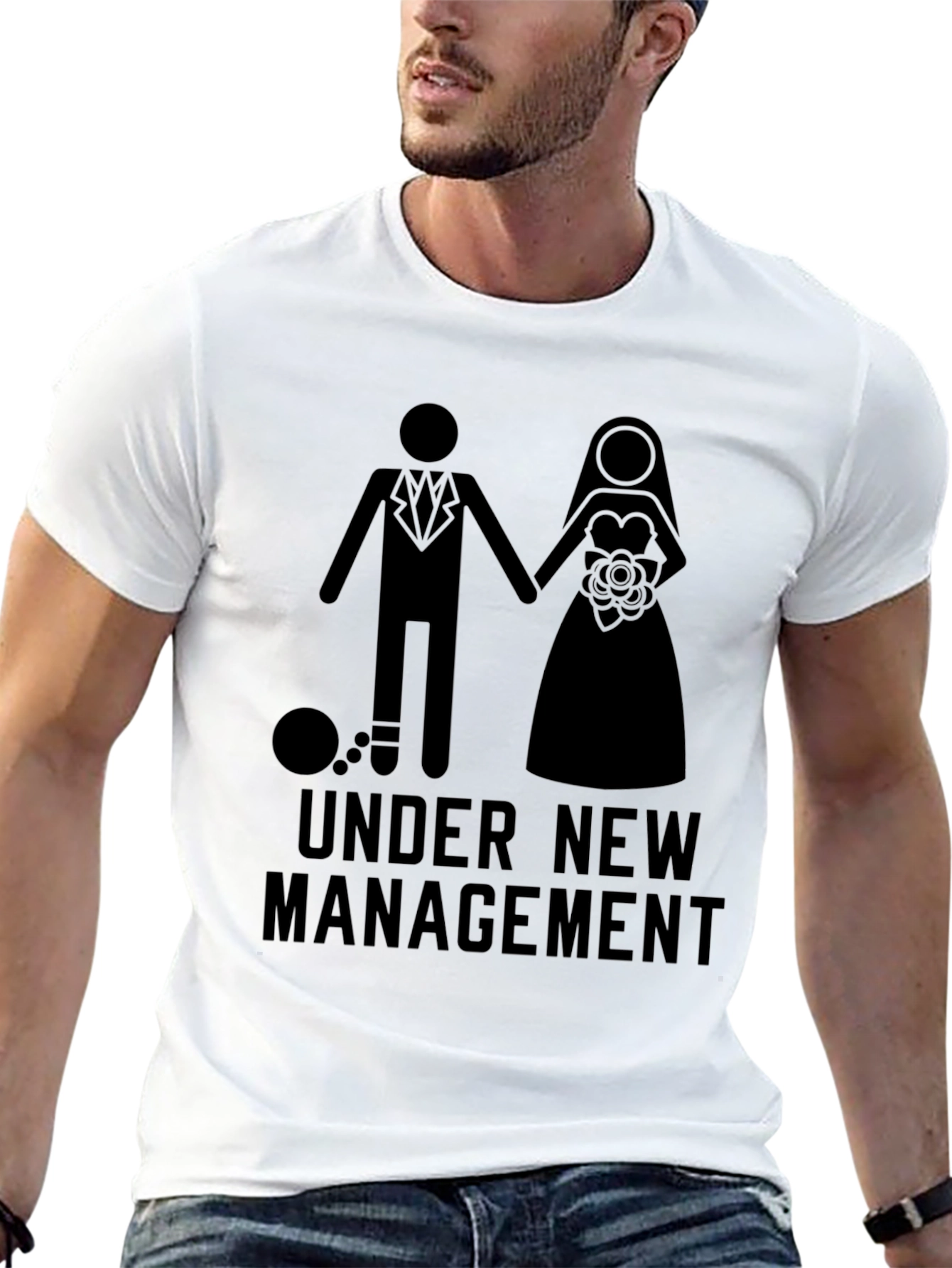 Under New Management Wedding Humor T-Shirt