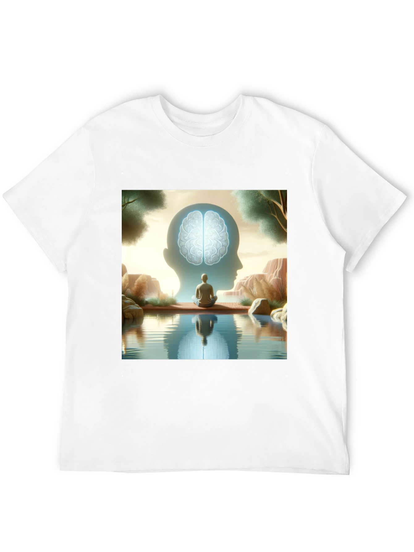 Mindfulness T-Shirt - Reflective Brain Design