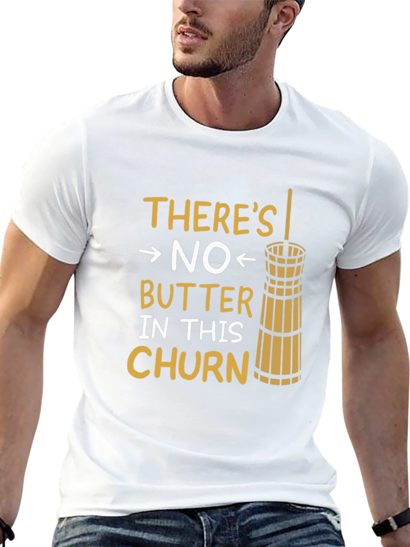 Funny No Butter In This Churn Graphic Tee