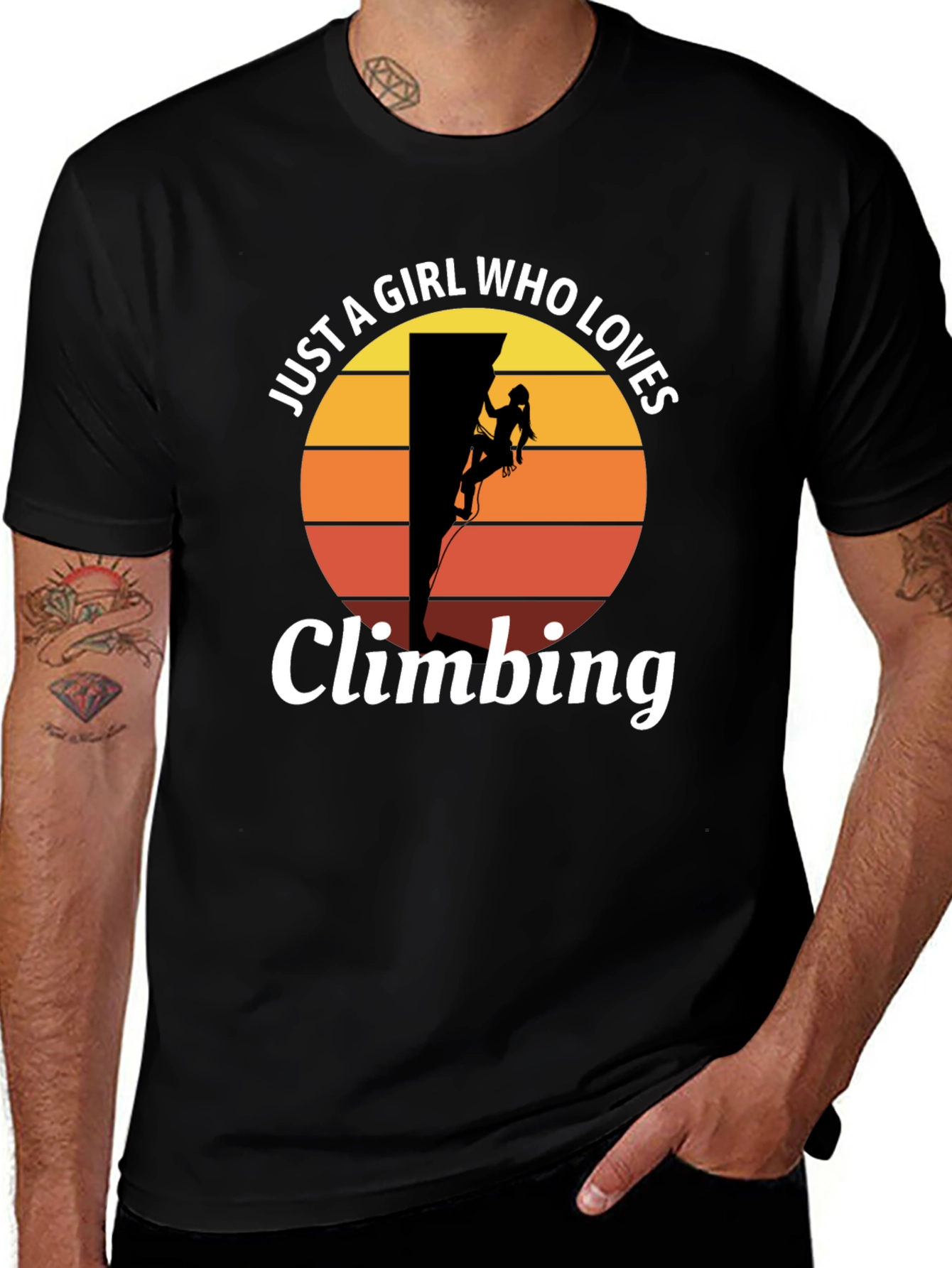 Girl Who Loves Climbing T-Shirt