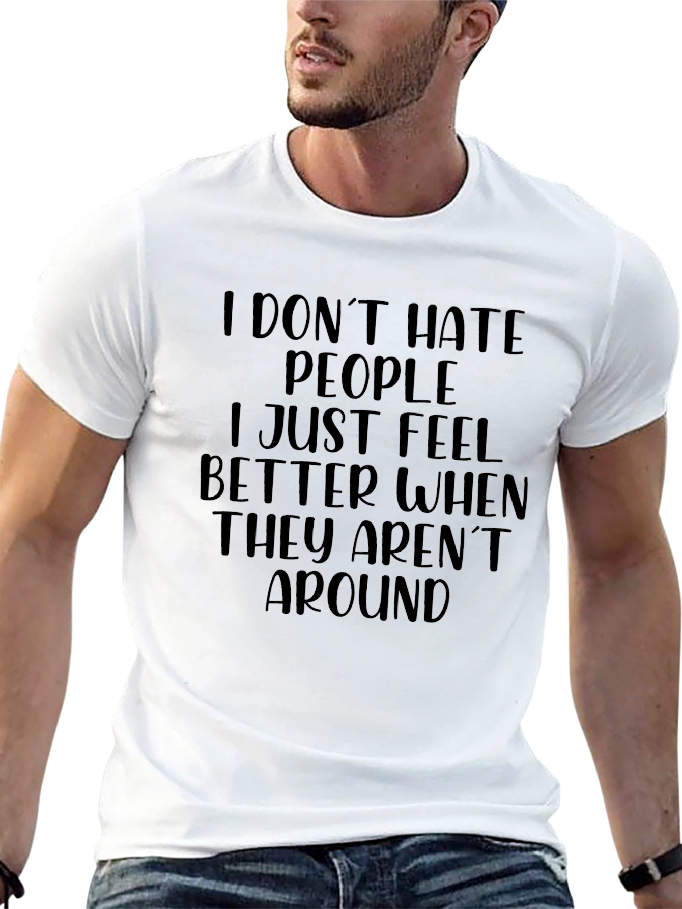 Funny Anti-Social Graphic T-Shirt