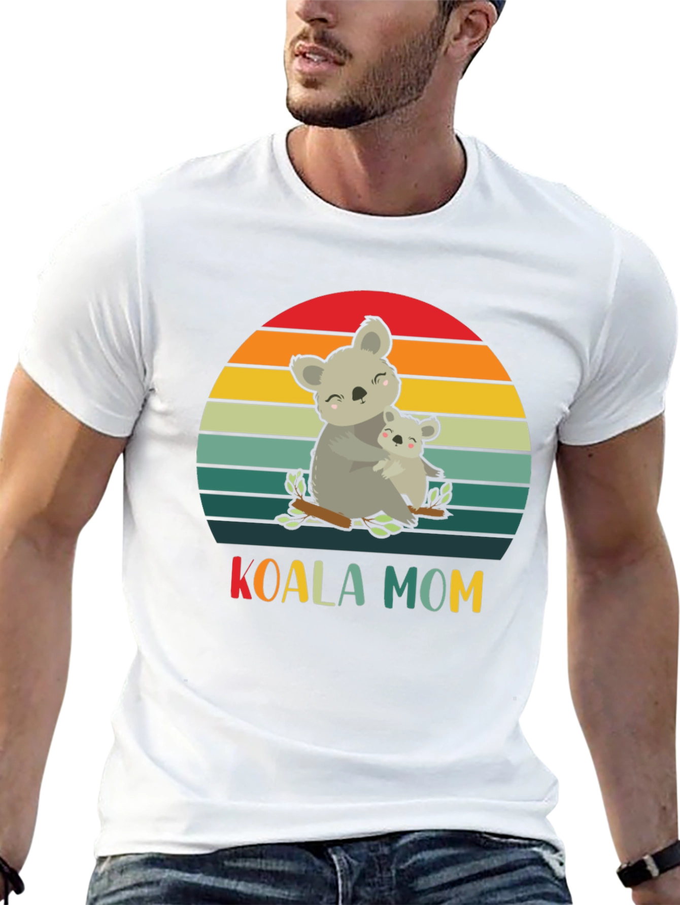 Koala Mom Graphic T-Shirt - Cute Animal Lover Tee