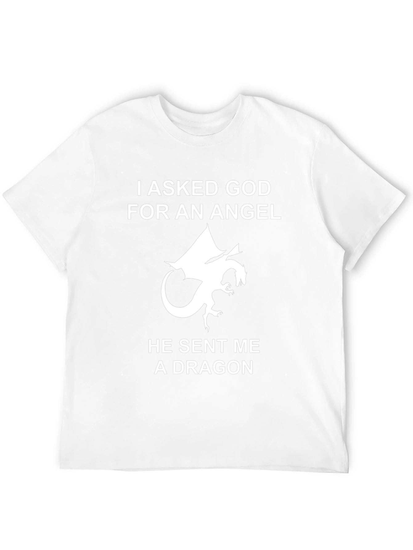 Dragon Angel Graphic T-Shirt - Cotton Tee