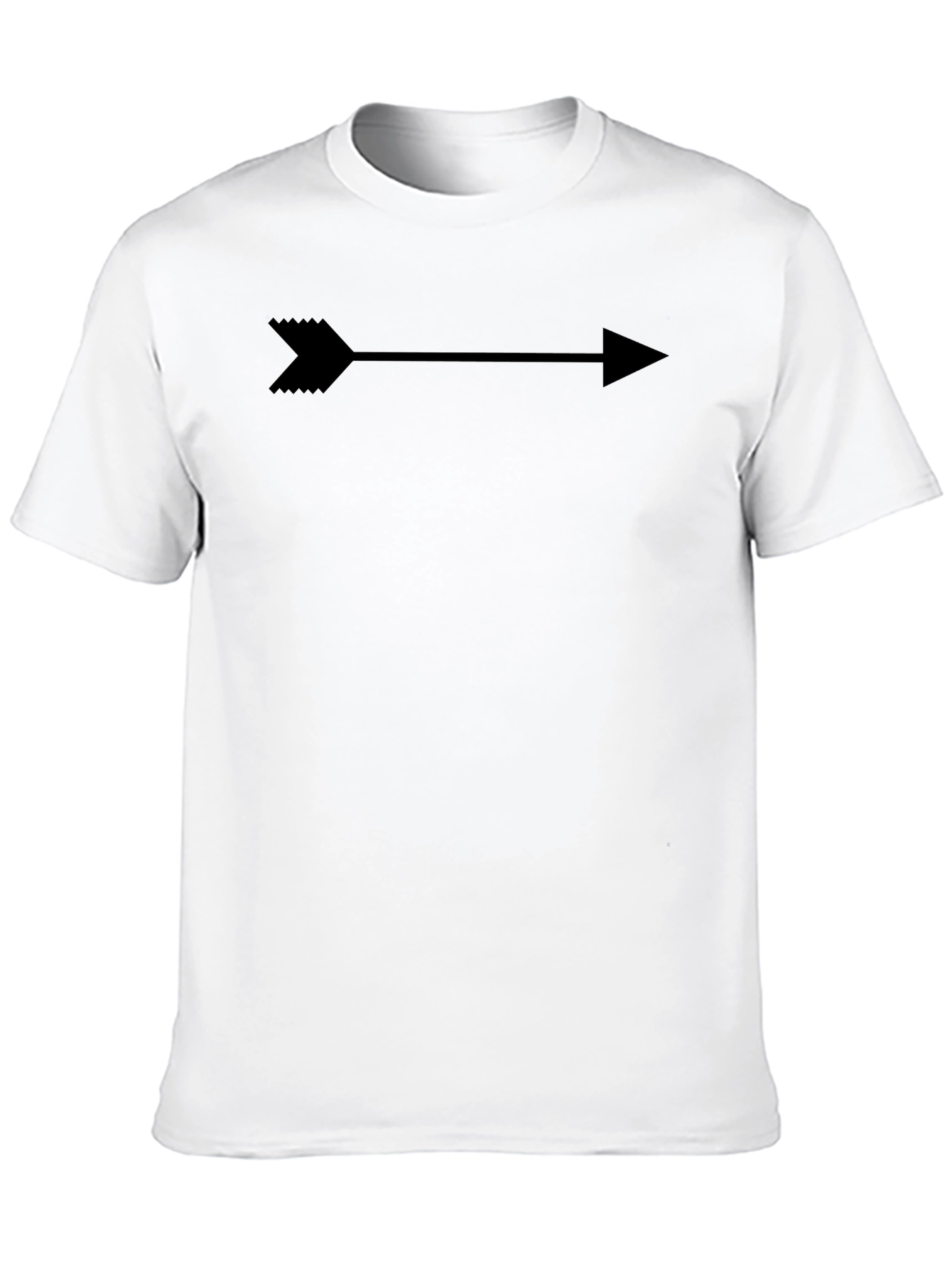 Arrow Graphic Print T-Shirt - Black