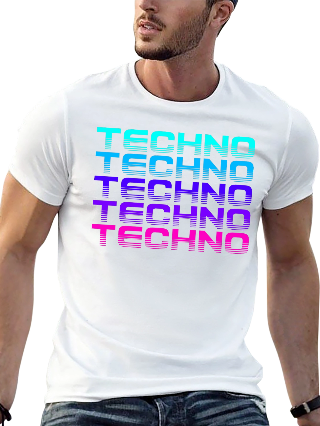 Retro Techno Graphic T-Shirt