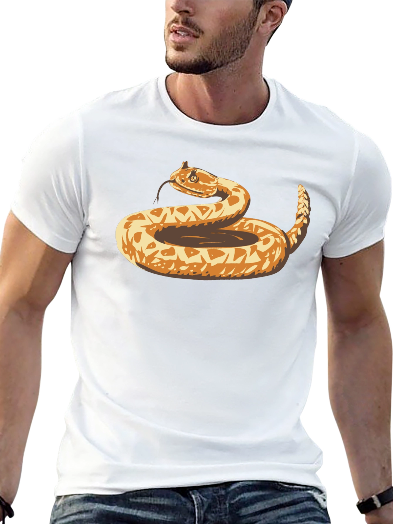 Snake Graphic Black T-Shirt