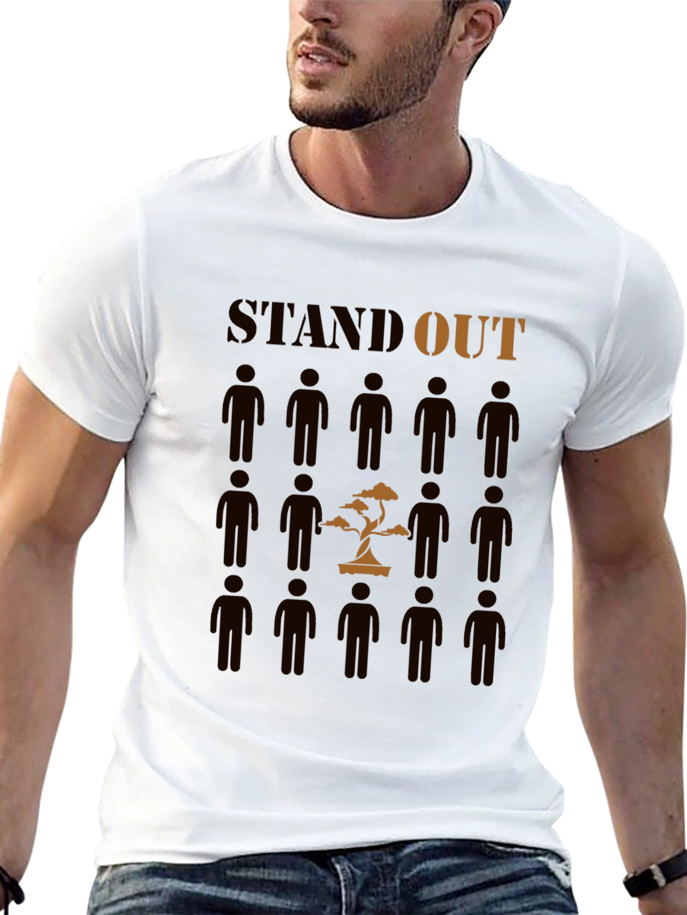 Stand Out T-Shirt - Unique Tree Design