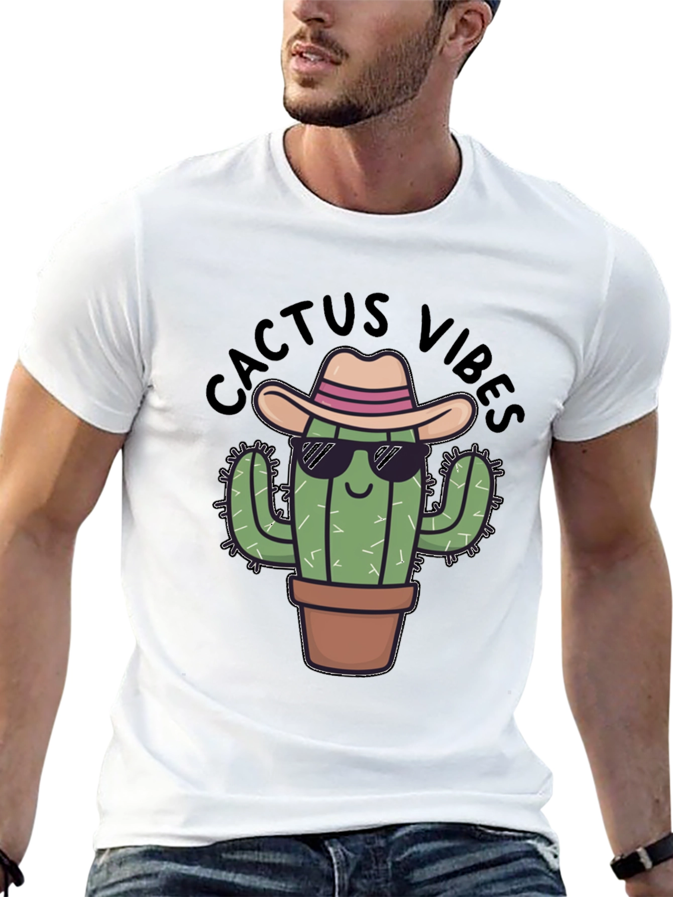 Cactus Vibes Tee: Cool Desert Humor
