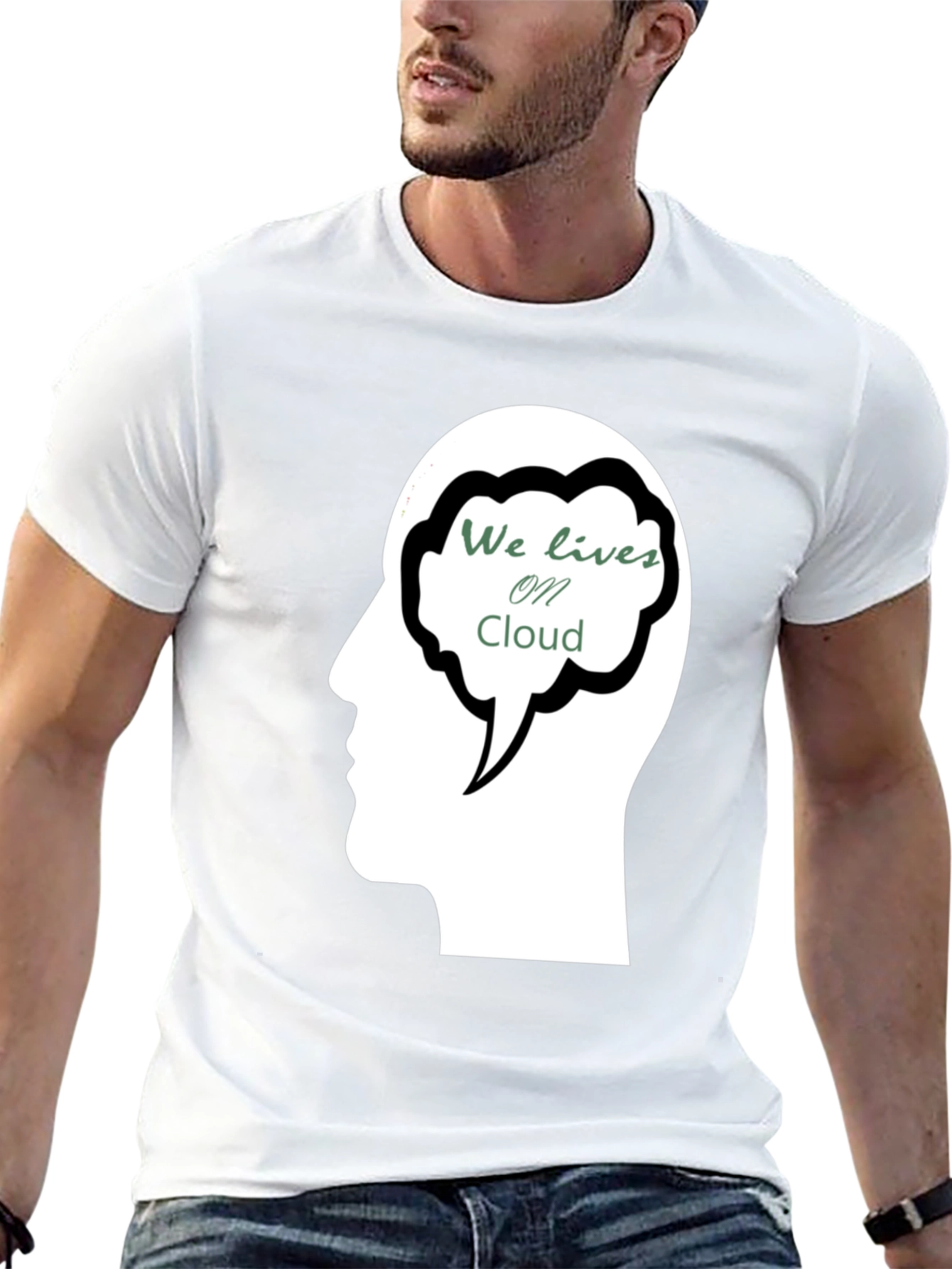 Cloud Mind Black T-Shirt