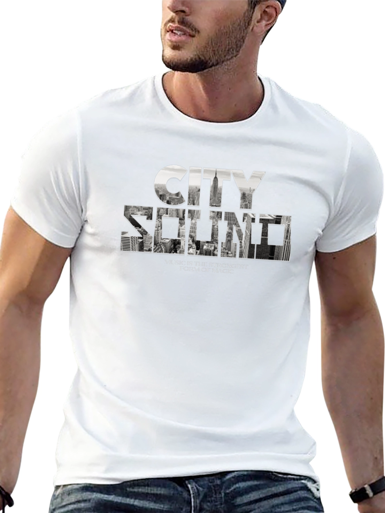 City Sound Graphic Tee - Black