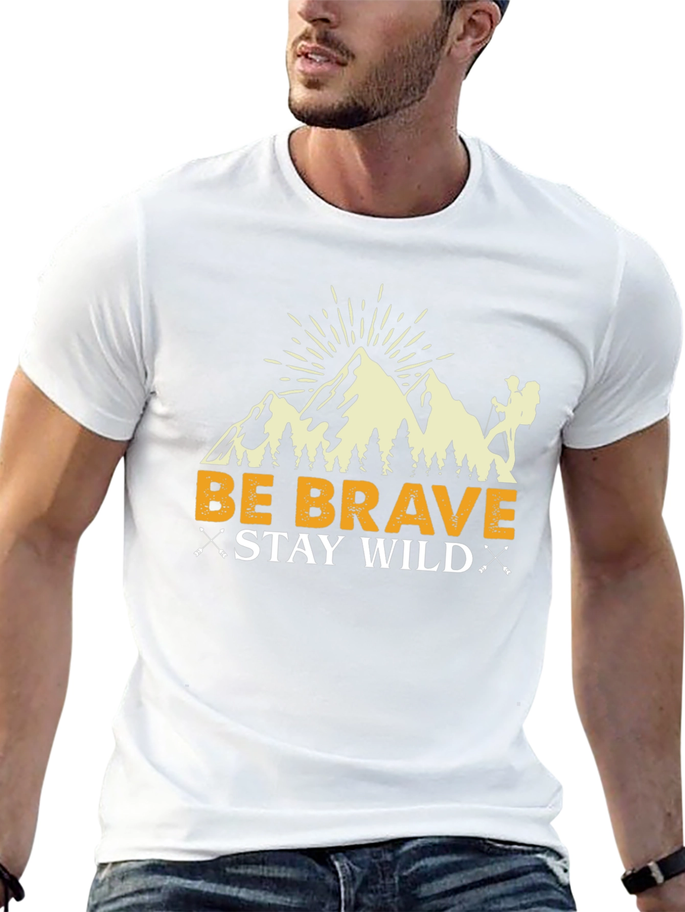 Be Brave Stay Wild Graphic T-Shirt