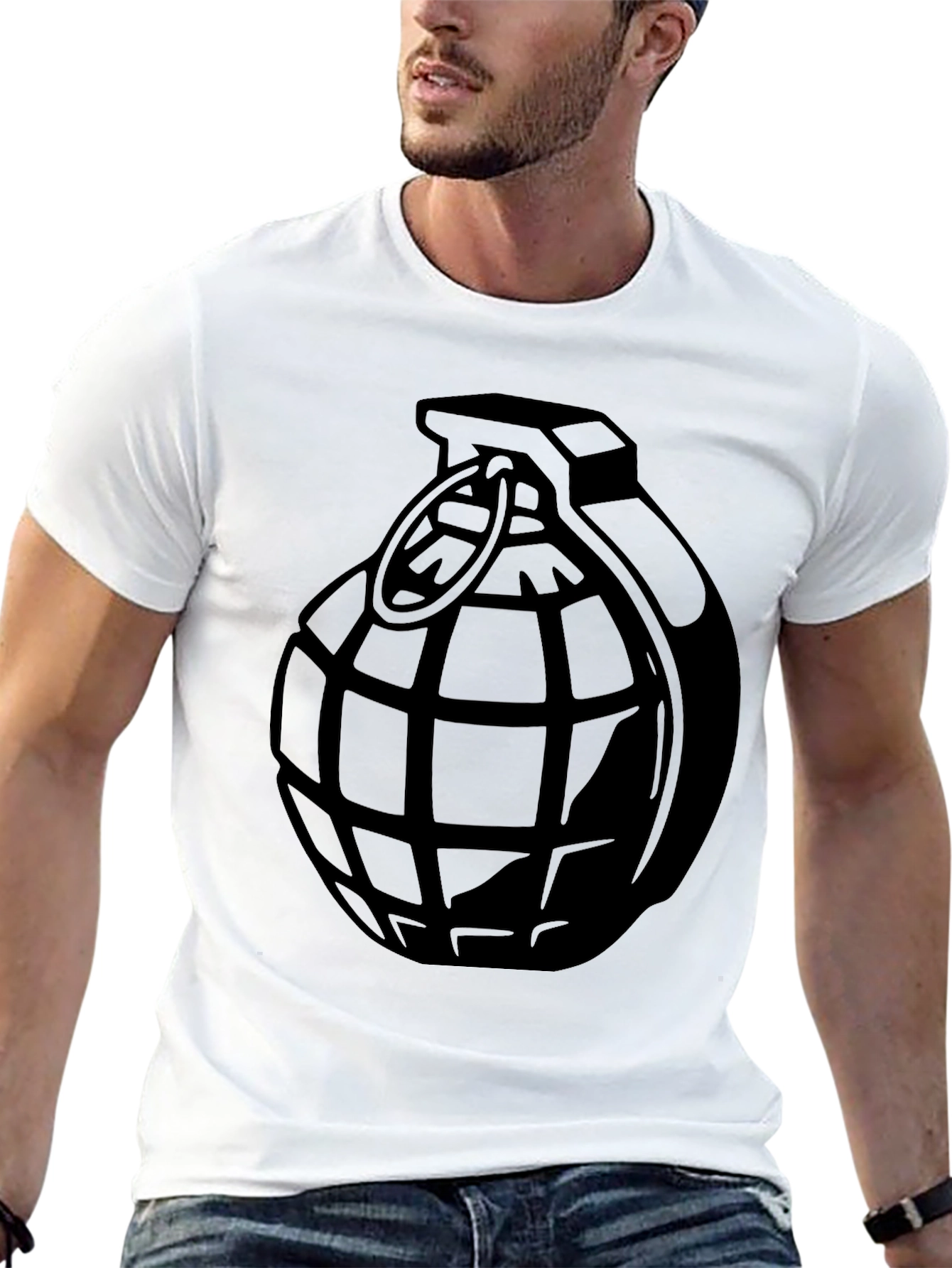 Grenade Graphic T-Shirt - Bold Statement Tee