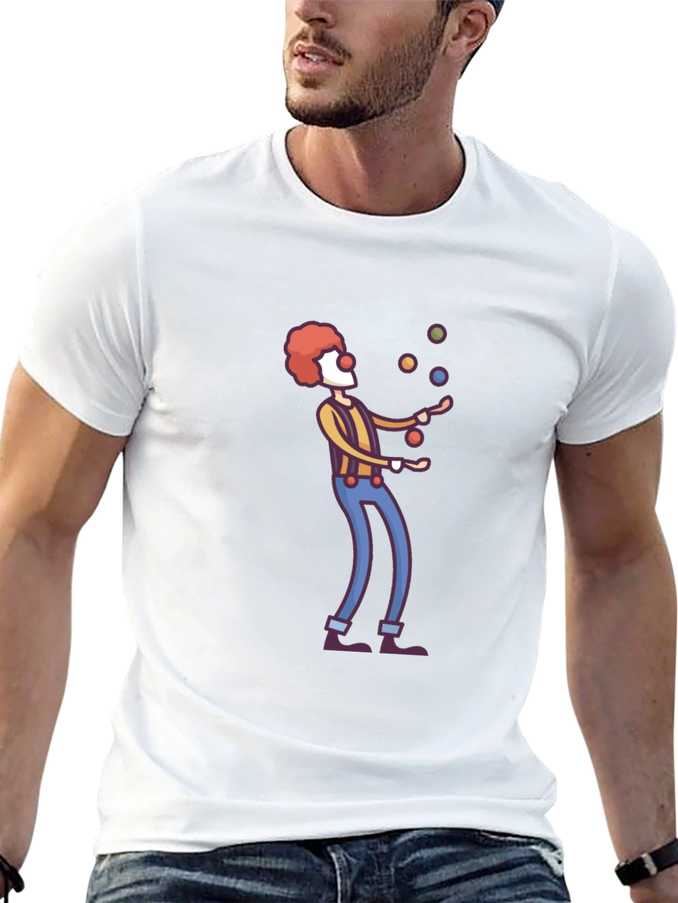 Clown Juggling T-Shirt - Funny Graphic Tee