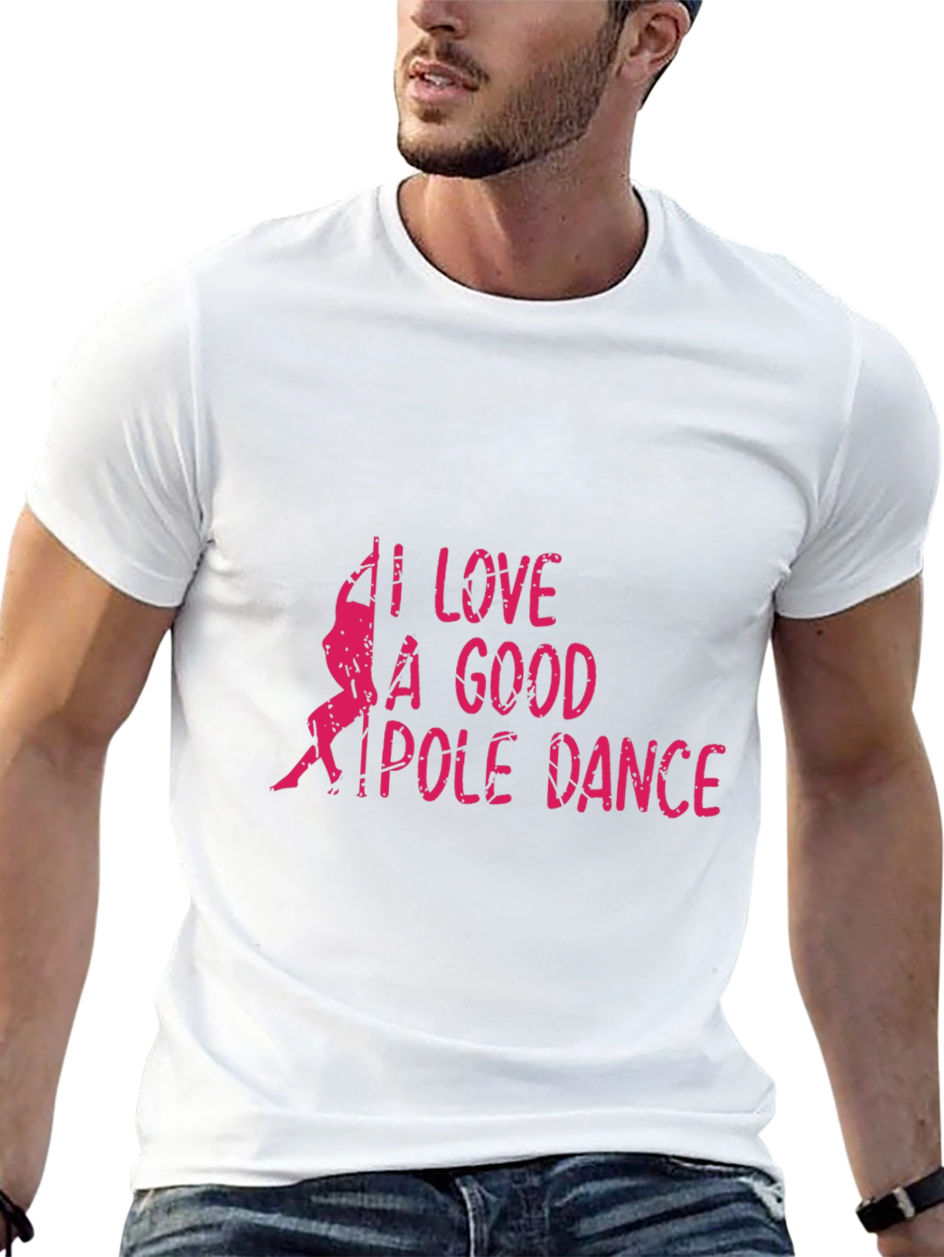 I Love A Good Pole Dance Black Graphic T-Shirt