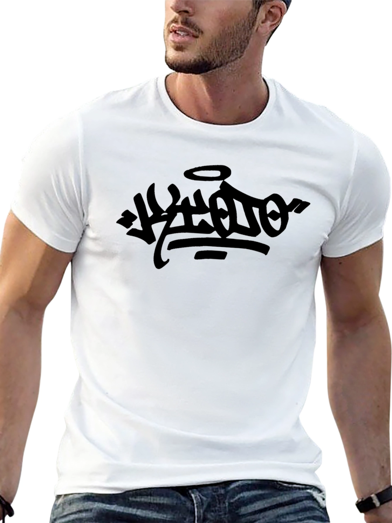 Black Graphic Tee: Urban Style