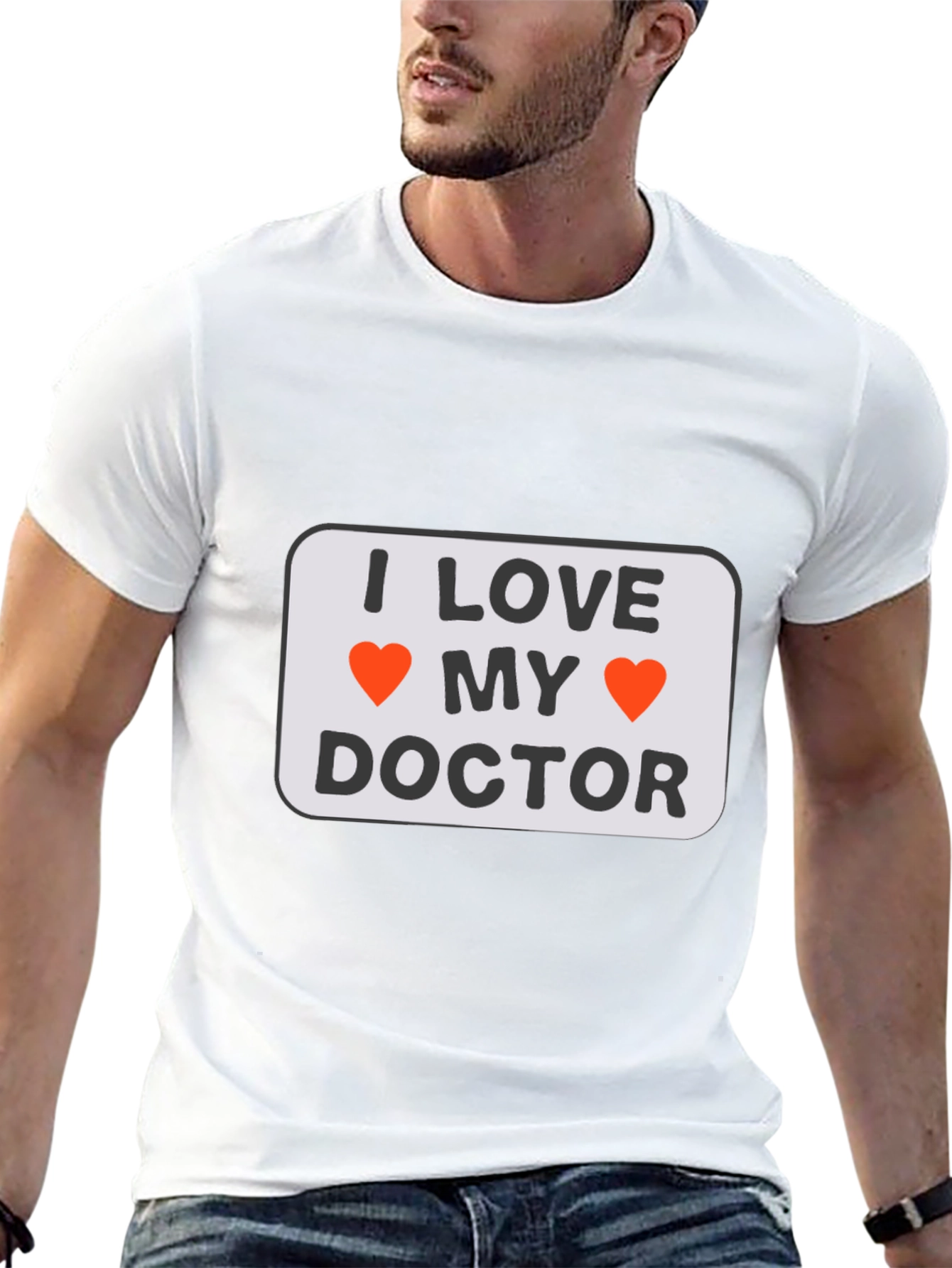 I Love My Doctor T-Shirt - Black