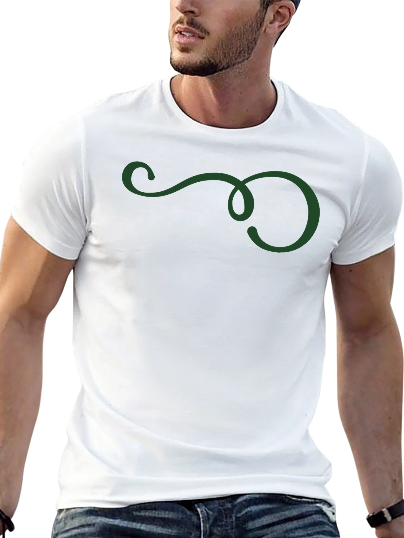 Elegant Swirl Tee - Stylish Casual Wear