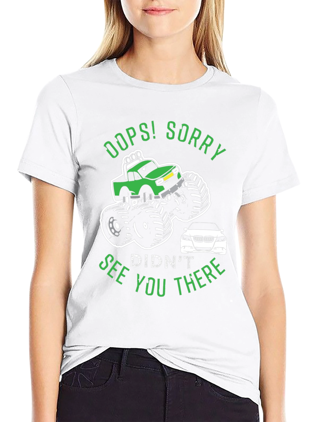 Oops! Sorry Monster Truck Graphic Tee