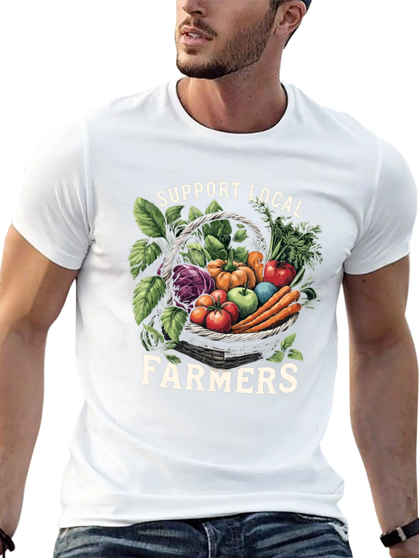 Support Local Farmers Graphic T-Shirt