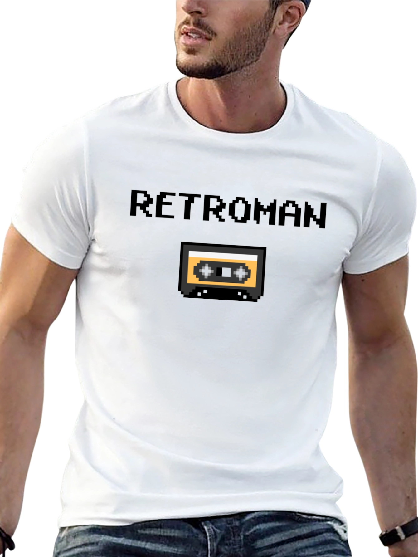 Retro Pixel Cassette Tape T-Shirt