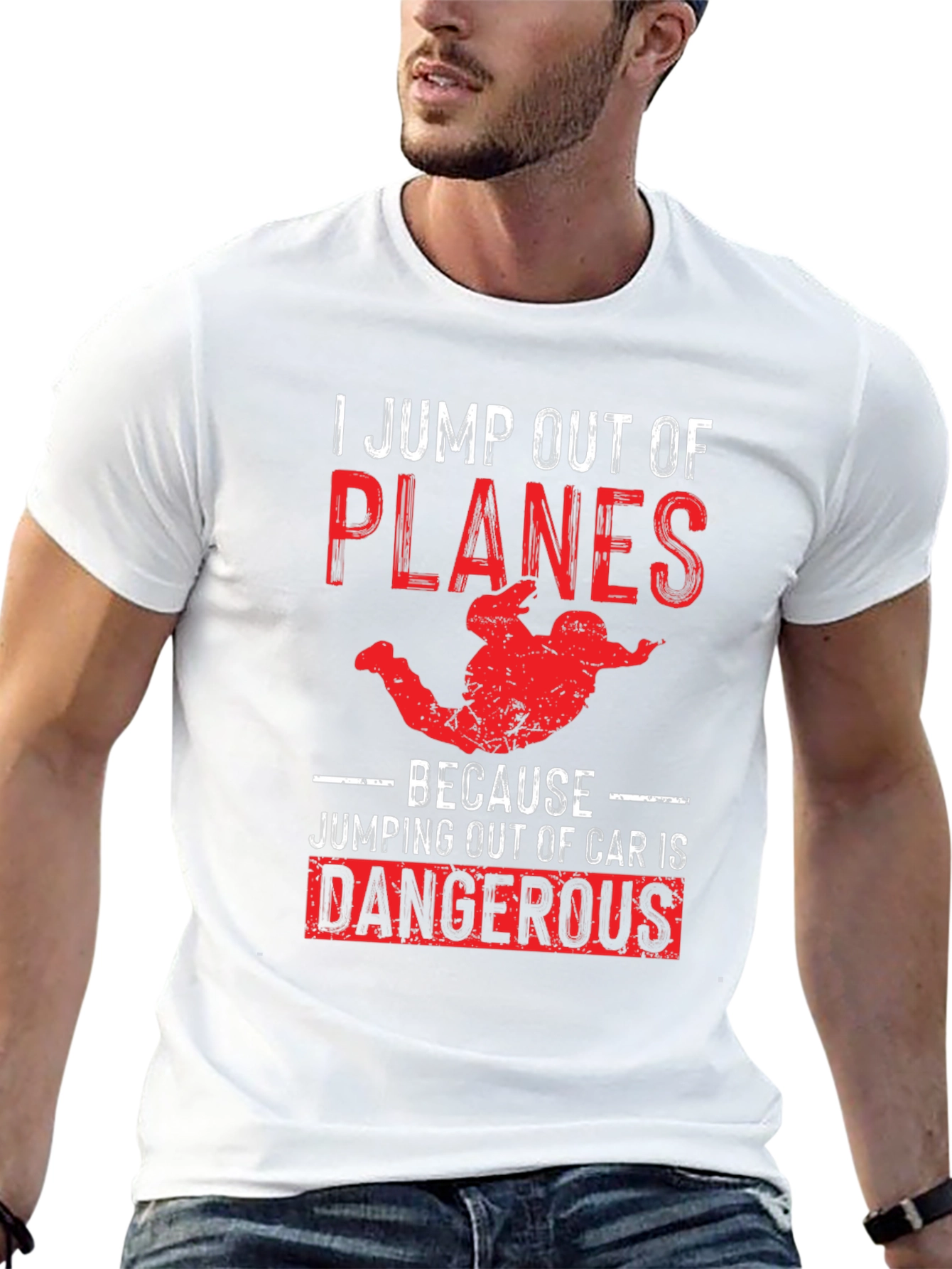 Skydiving Humor T-Shirt: Planes Over Cars