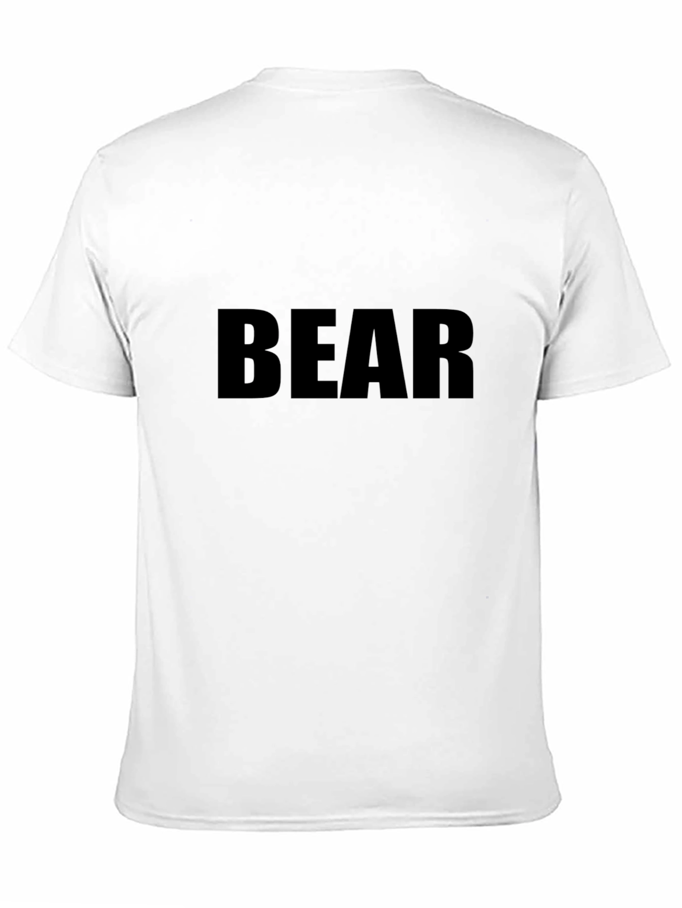 Mens Black BEAR Graphic T-Shirt