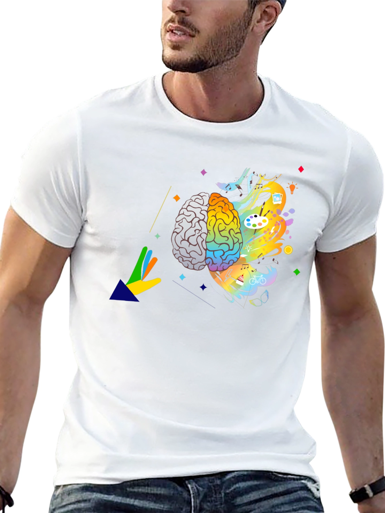 Creative Brain T-Shirt - Artistic Mindset Tee