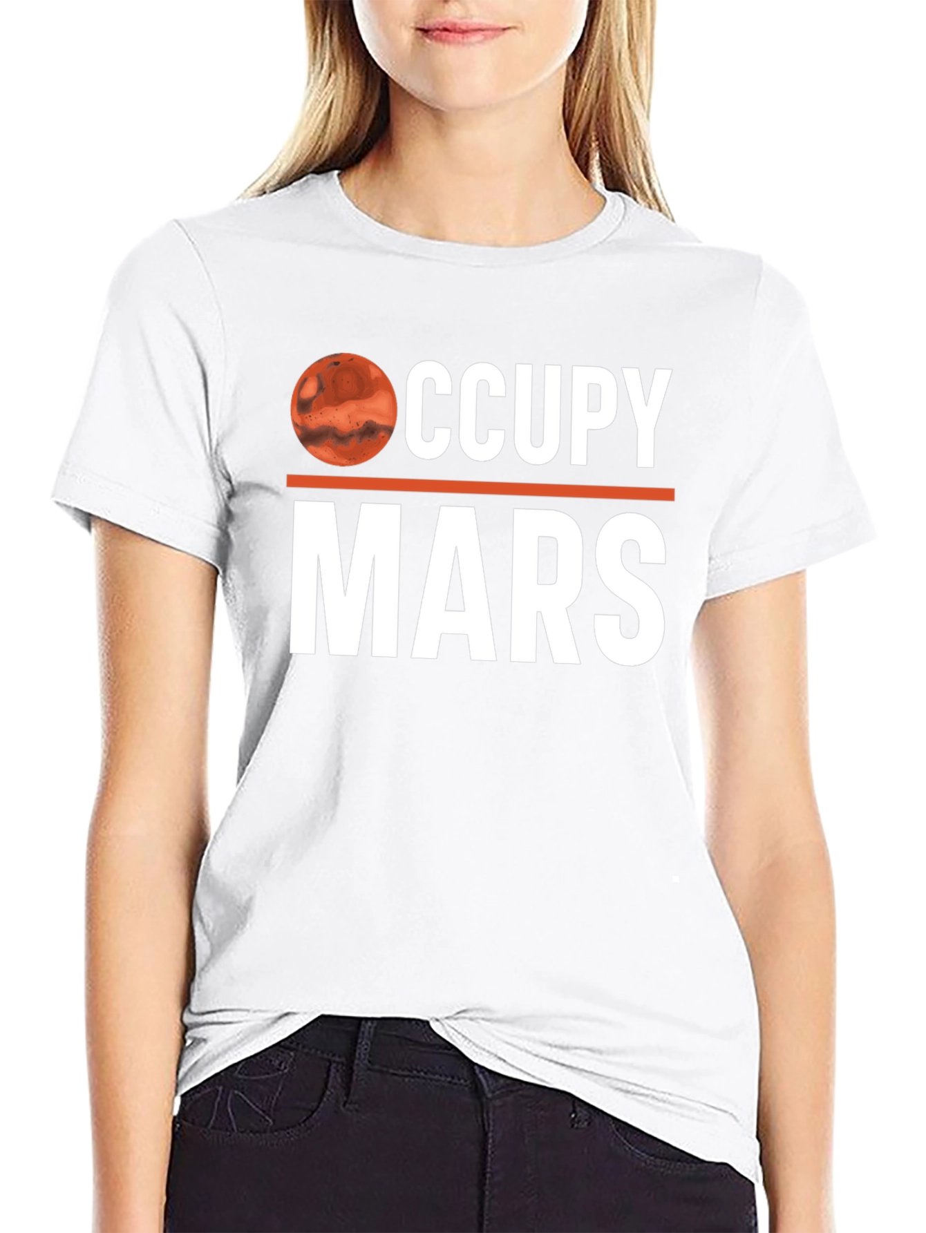 Occupy Mars Graphic T-Shirt - Space Exploration Tee