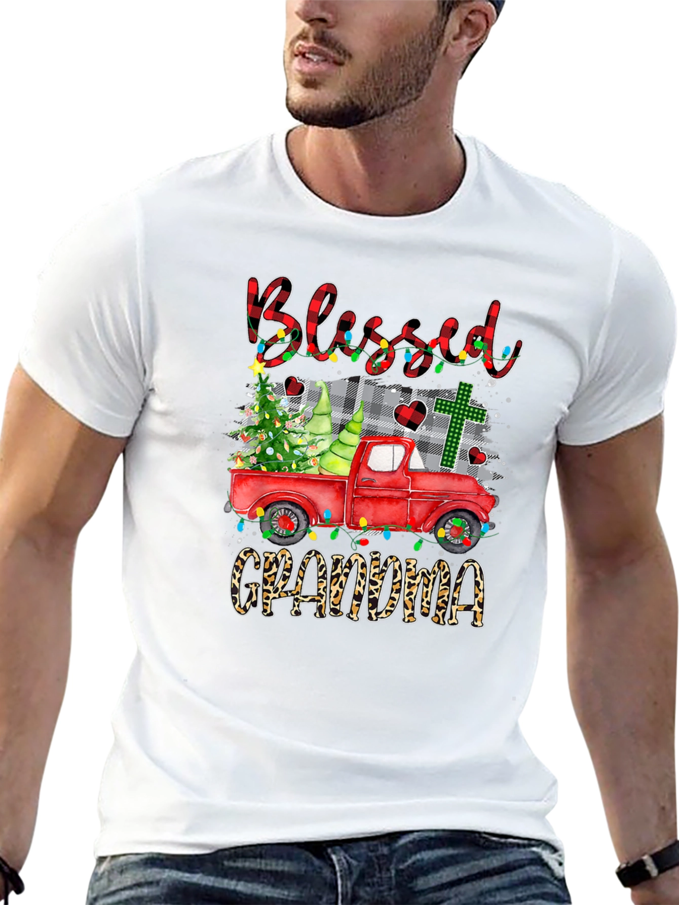Blessed Grandma Christmas Truck T-Shirt