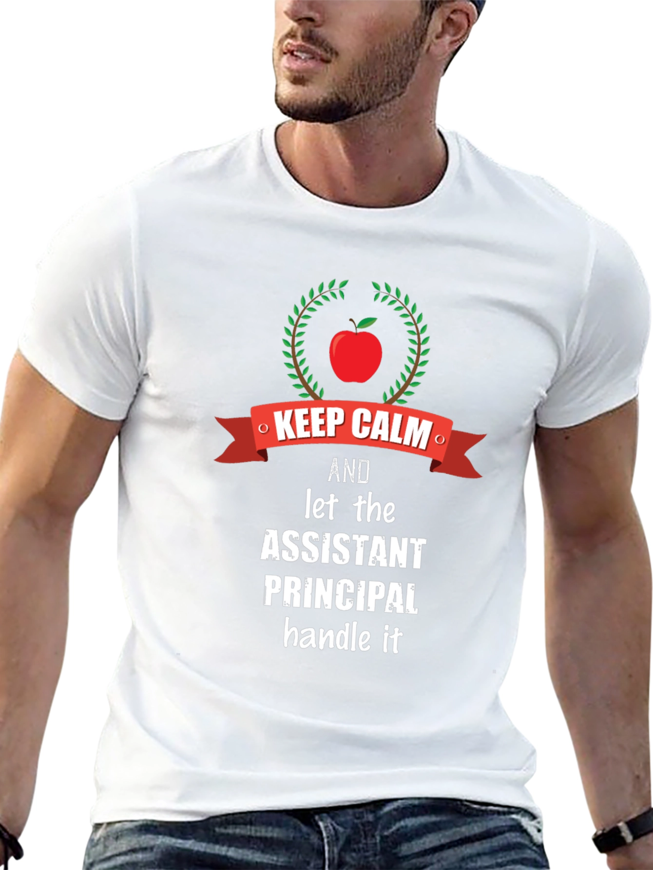 Assistant Principal Keep Calm Graphic T-Shirt