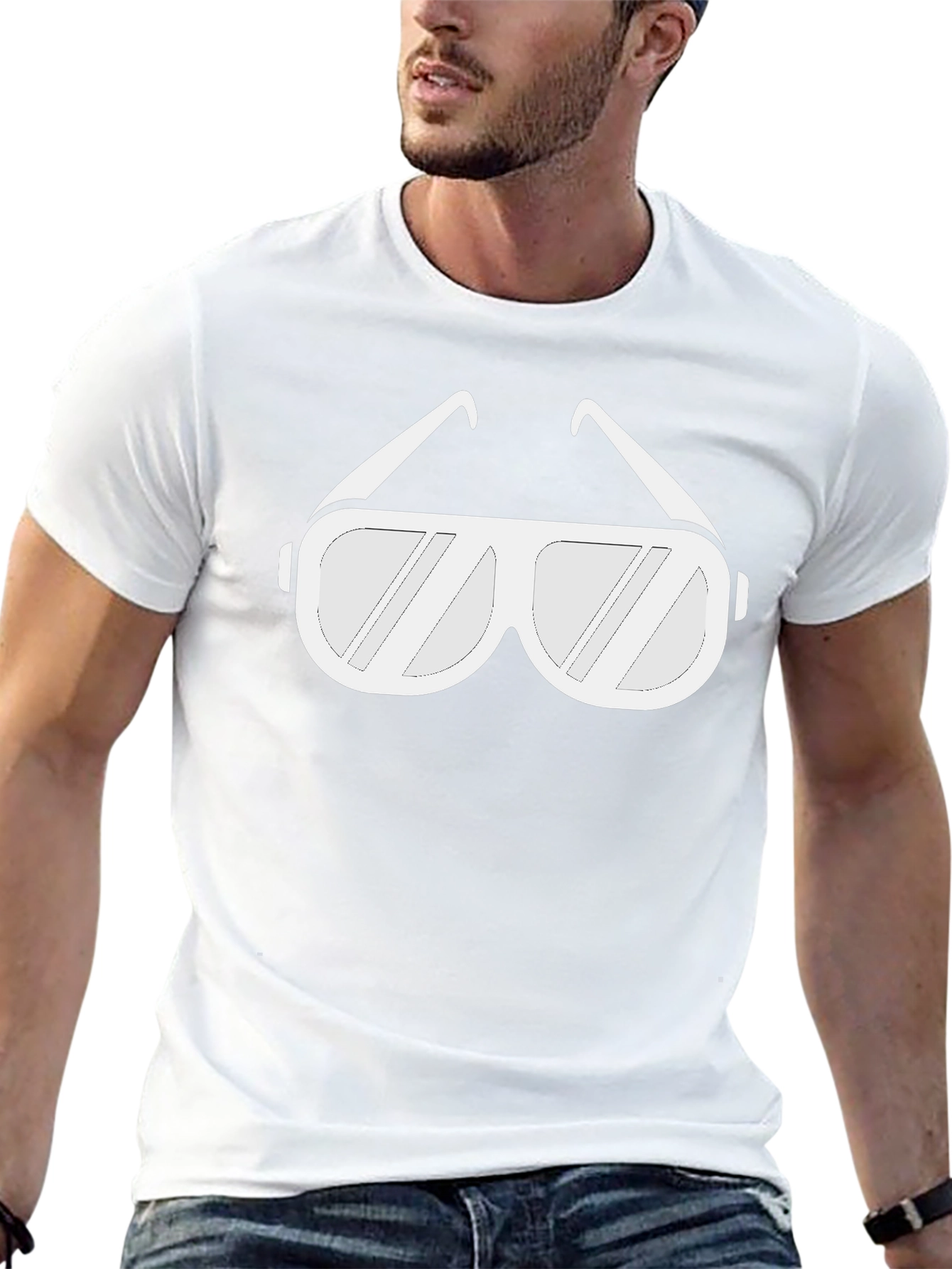 Cool Shades Tee - Black Graphic T-Shirt