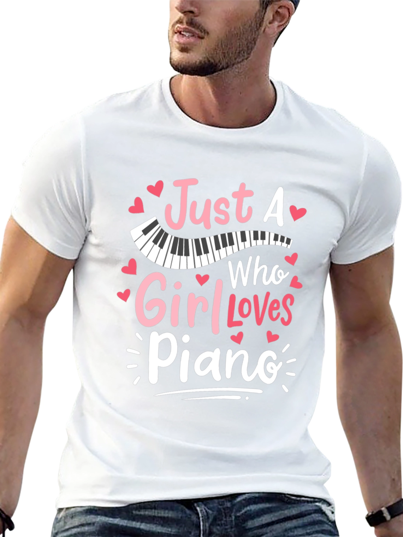 Just A Girl Who Loves Piano T-Shirt