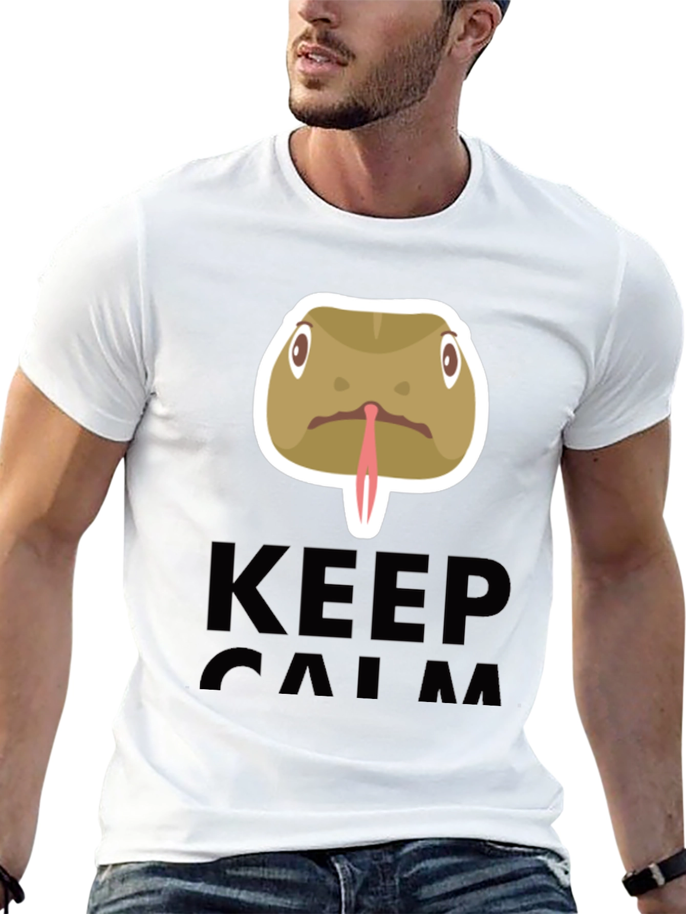 Keep Calm Snake Tongue T-Shirt