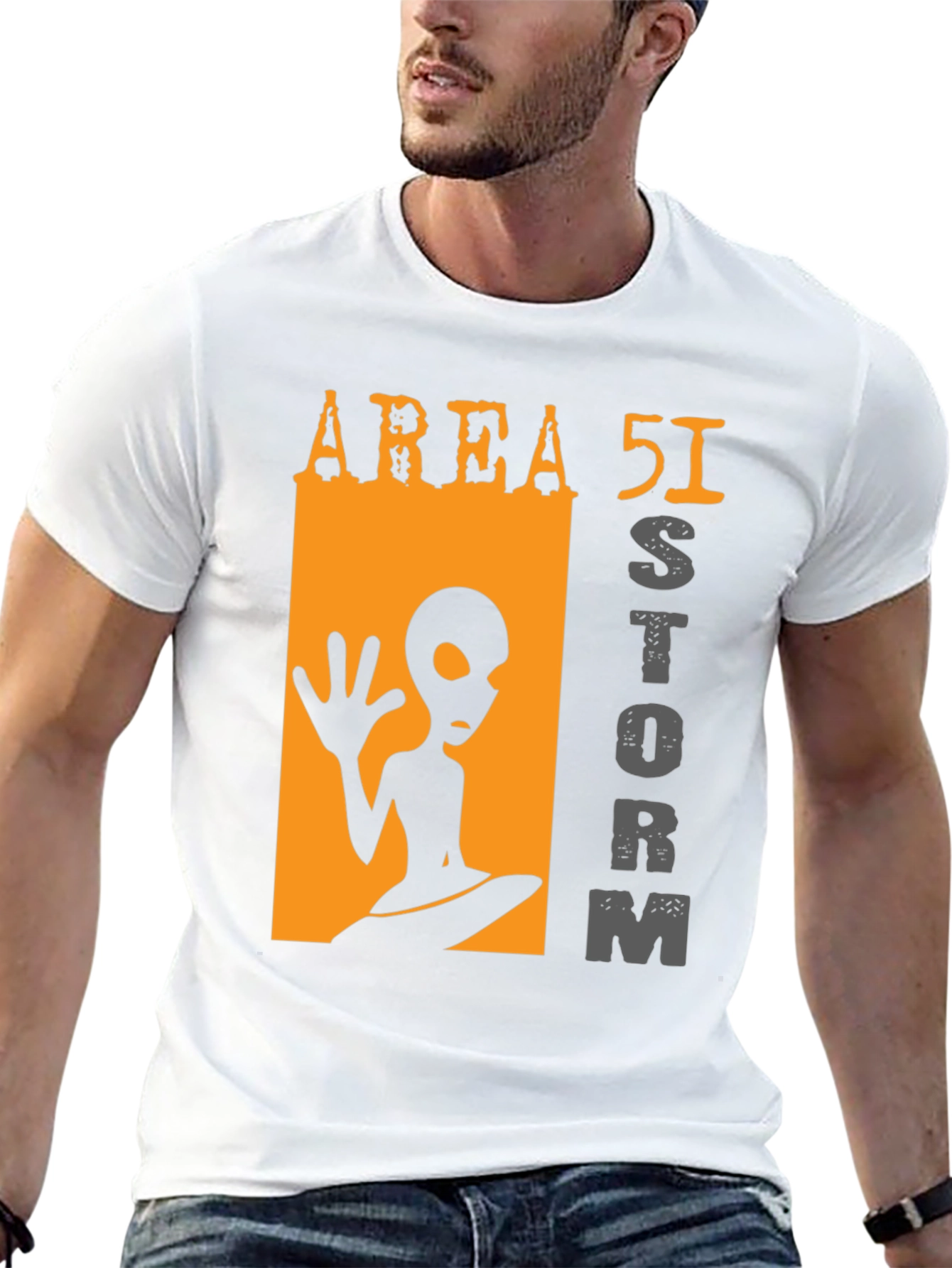 Area 51 Storm Alien Graphic T-Shirt