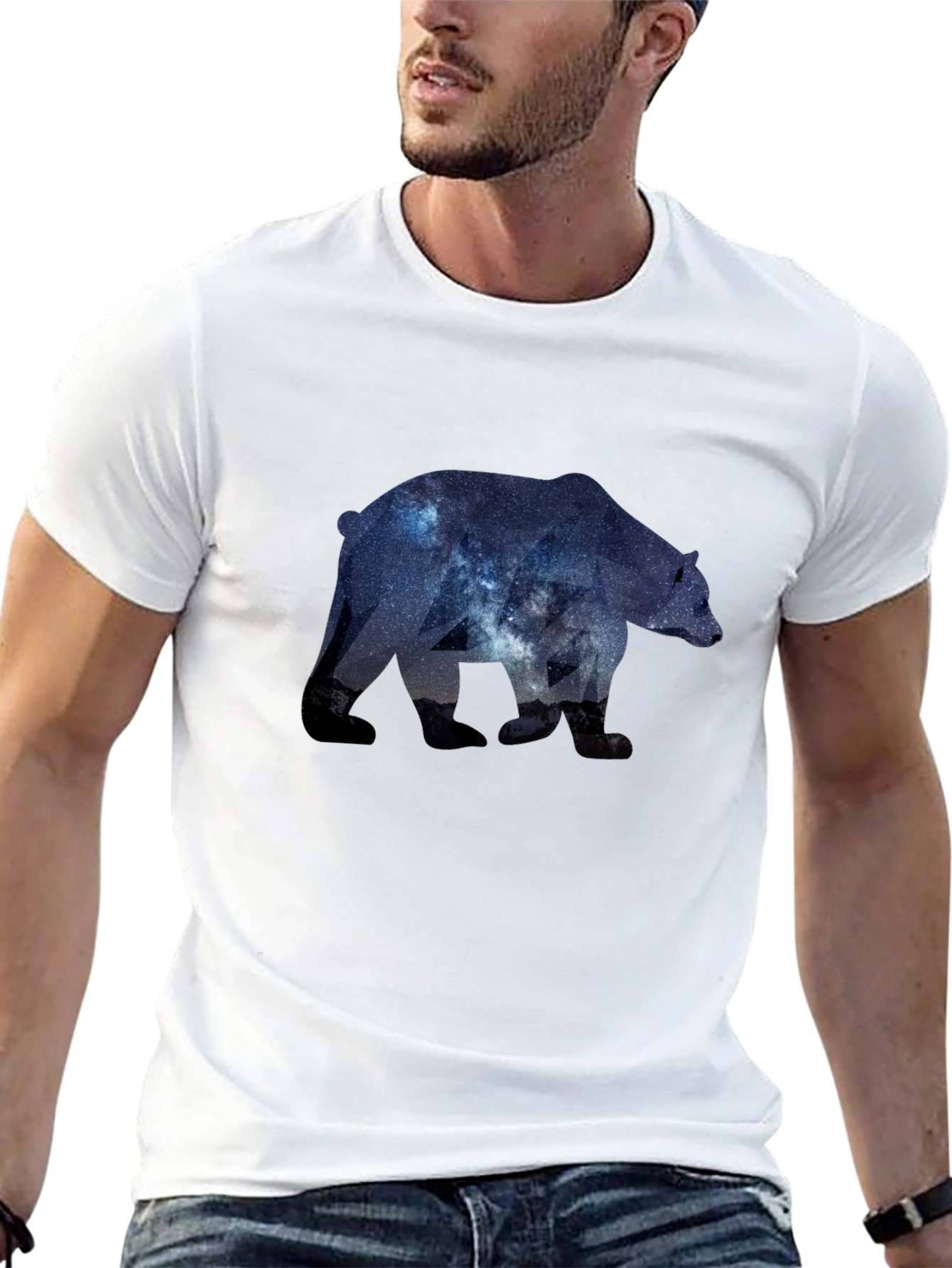 Cosmic Bear Graphic T-Shirt