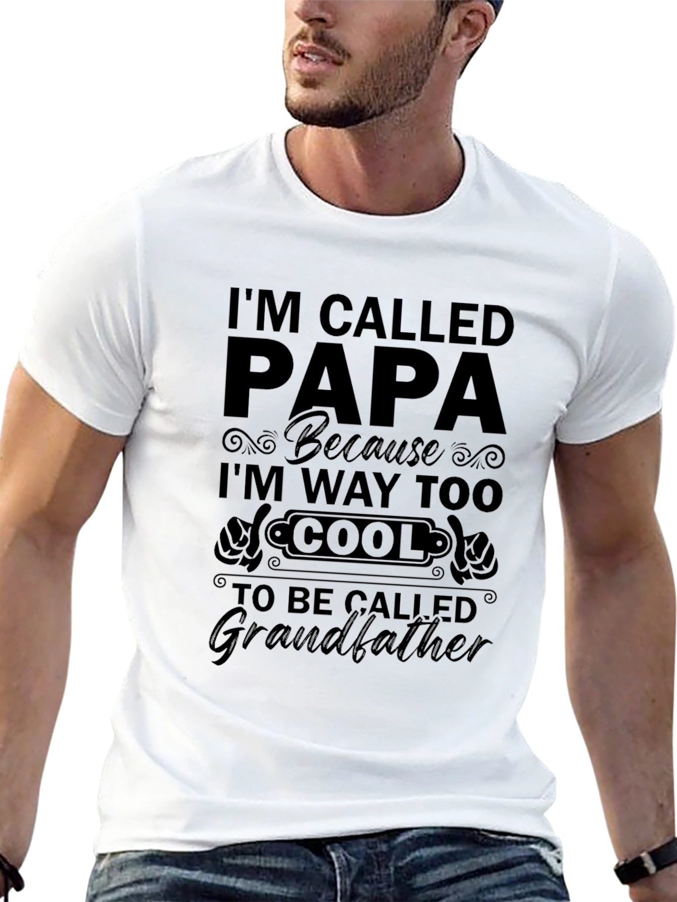 Cool Papa T-Shirt - Grandfather Gift