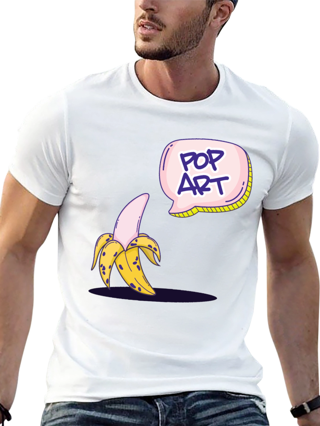 Pop Art Banana Graphic T-Shirt
