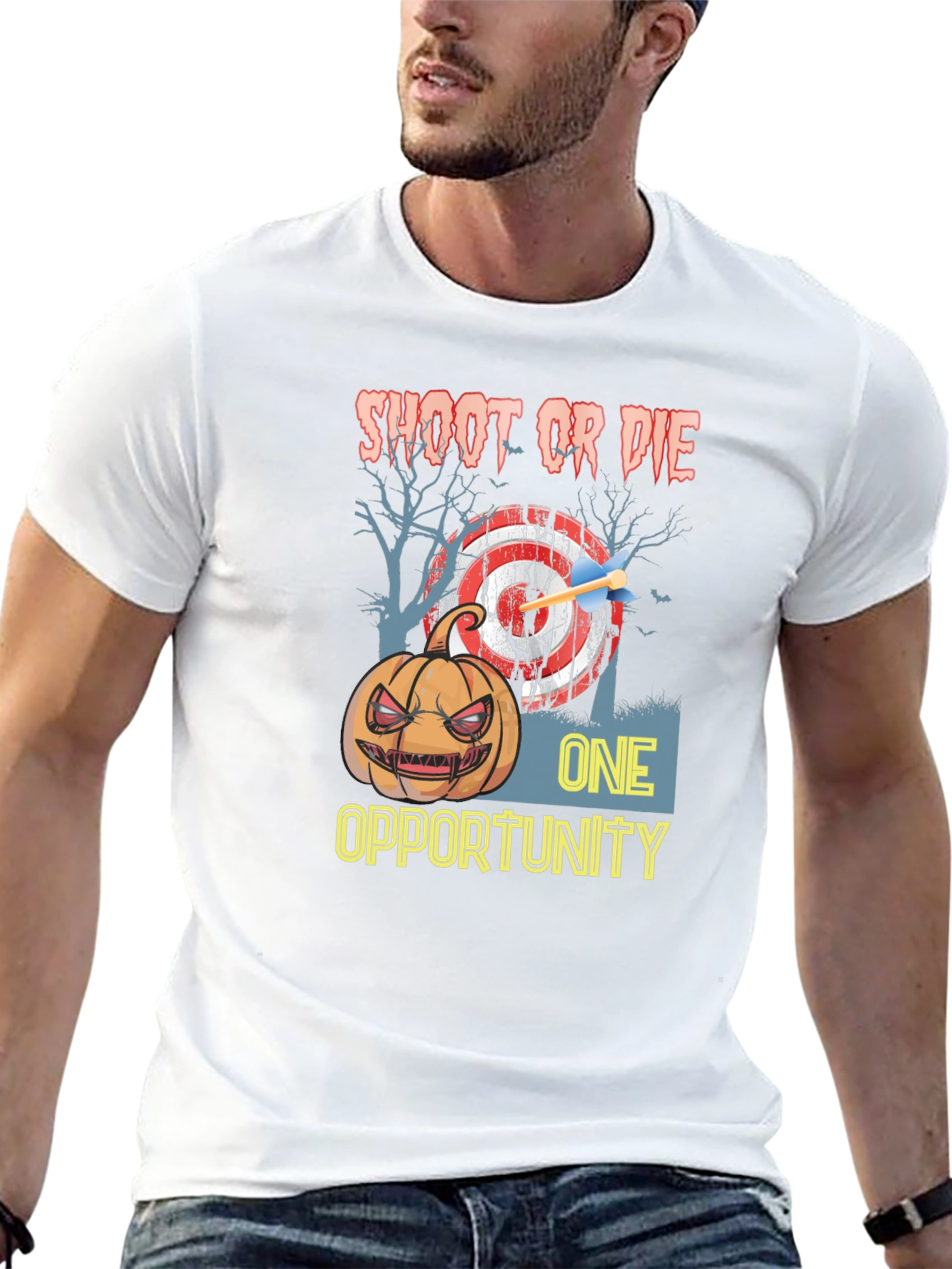 Shoot or Die One Opportunity Halloween T-Shirt