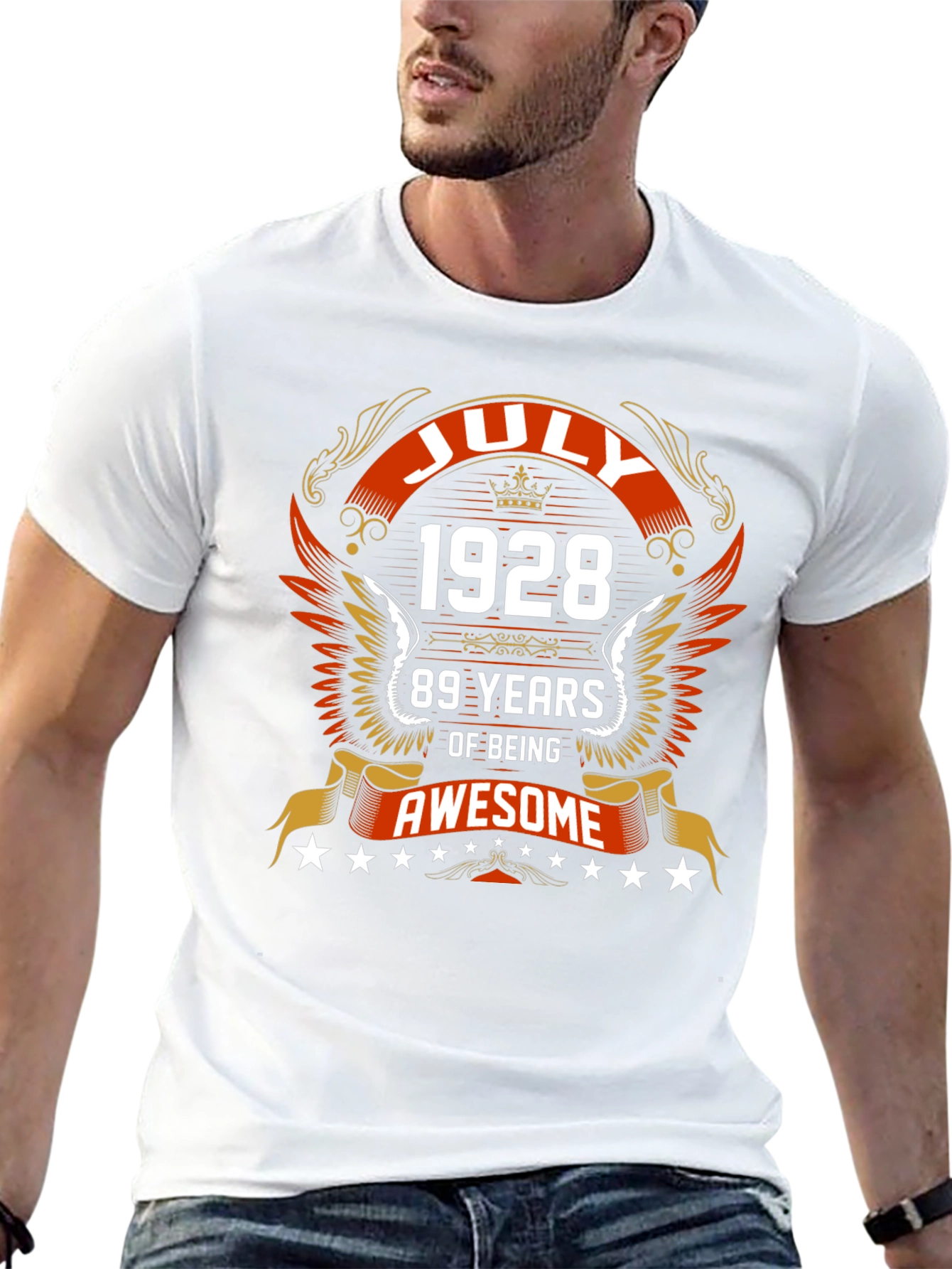 July 1928 89 Years of Being Awesome Graphic Tee
