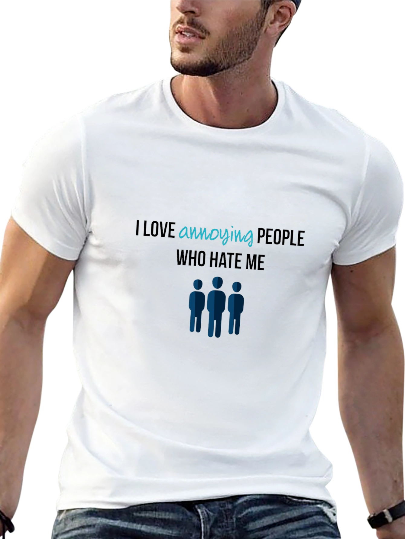 Annoying People Graphic Tee - Black