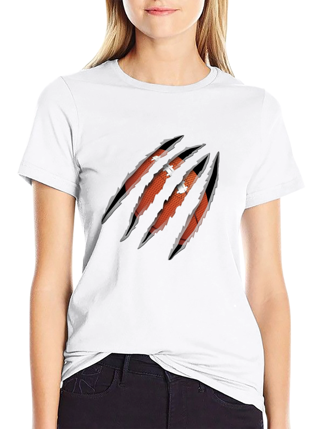 Claw Football Graphic Tee - Black